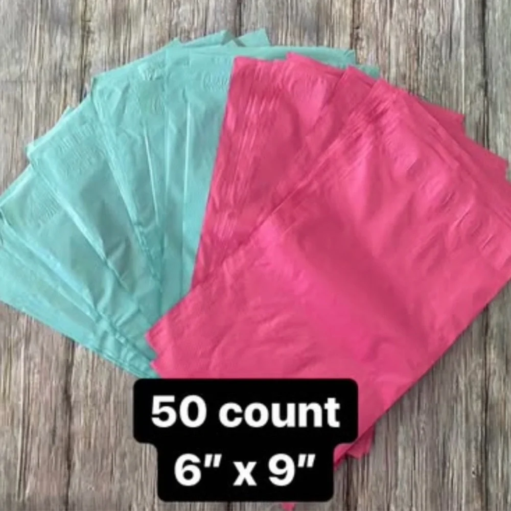 💞 New 50-6x9 Pink & Blue Waterproof Poly Mailers Shipping Bags